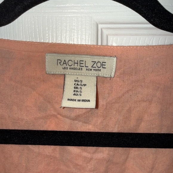 Rachel Zoe Women’s Cotton Tiered Pink Paisley Boho Maxi Dress Sleeveless Size S - Picture 2 of 4